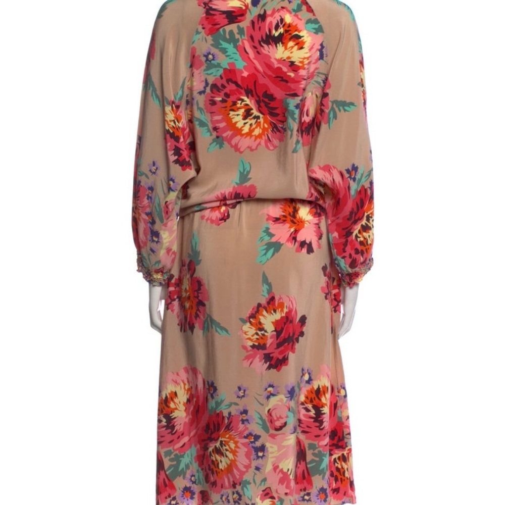 Tibi Multicolor 100% Silk Floral Dress - Picture 9 of 10